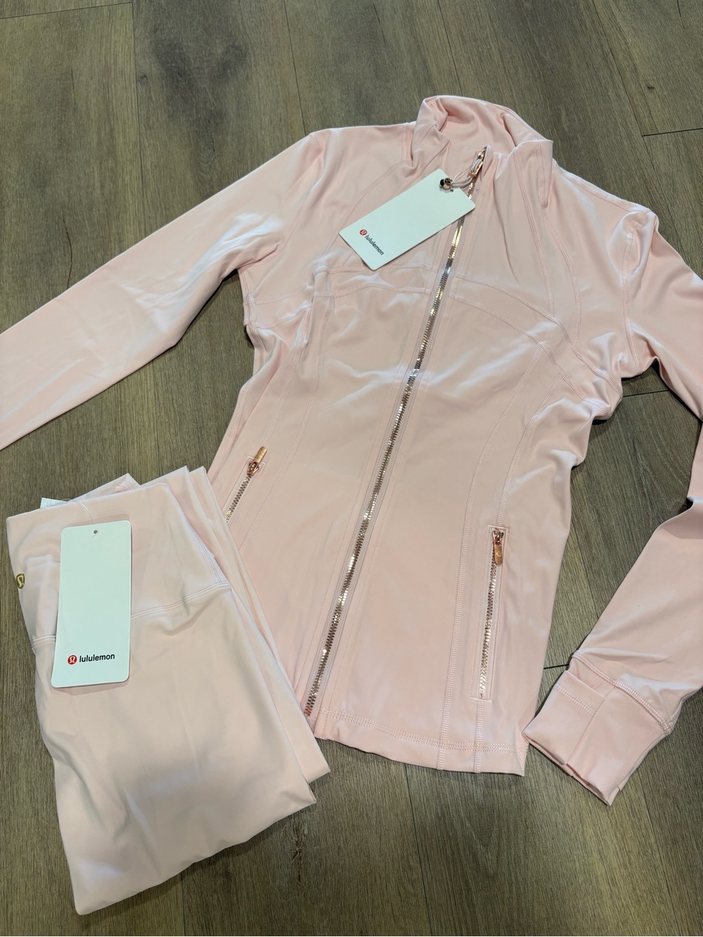 lululemon athletica Light Pink Full-Zip Jacket
